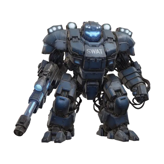 SWAT Juggernaut のAI生成3Dモデル