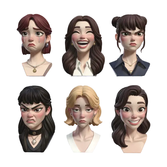 3D model for Faces of Emotion