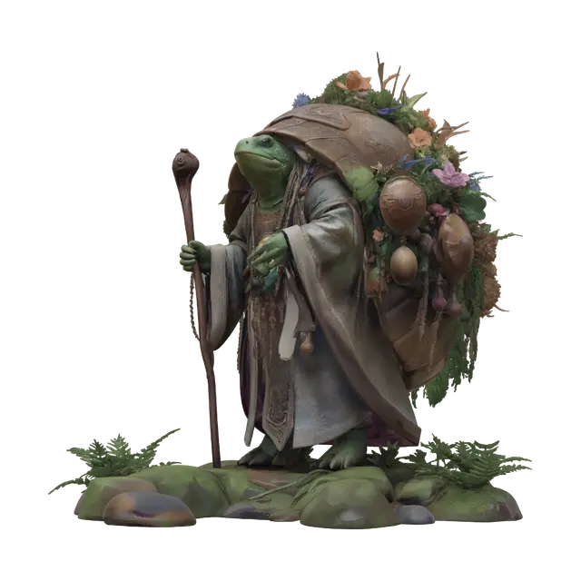 3D model for Floral Guardian Turtle