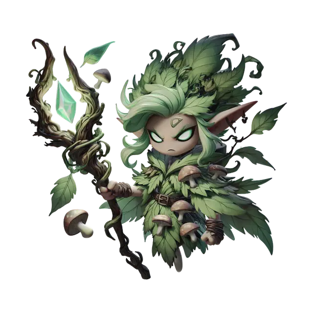 3D model for Leafy Forest Elf