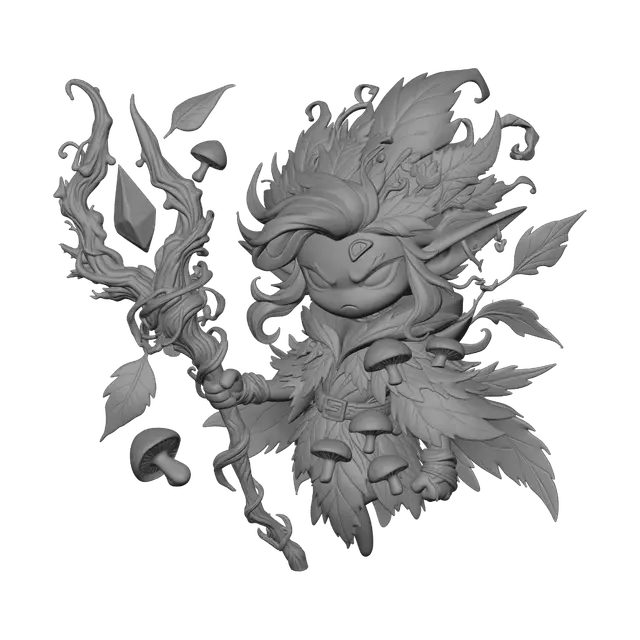 3D model for Leafy Forest Elf