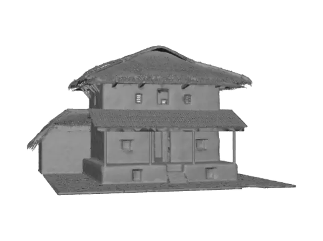 3D model for Thatched Roof House