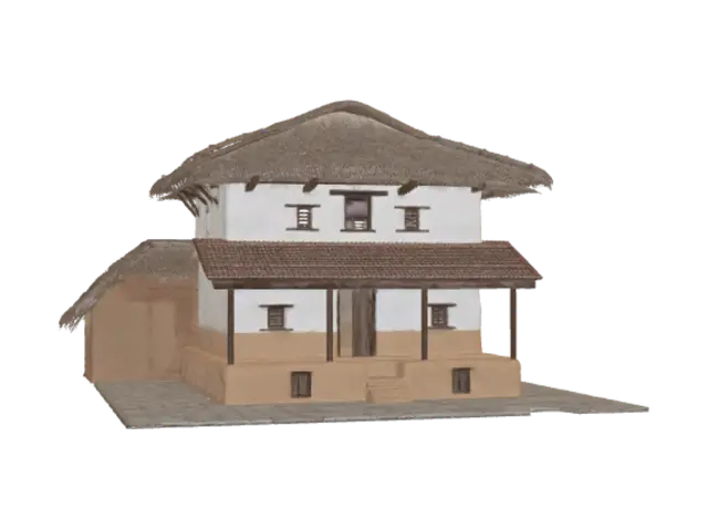 3D model for Thatched Roof House