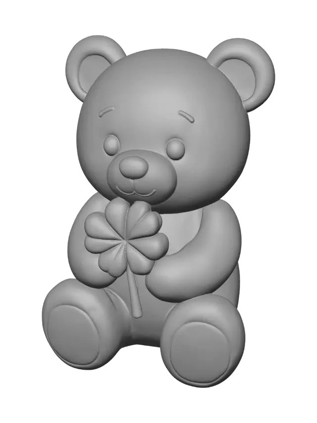 3D model for Lucky Clover Bear