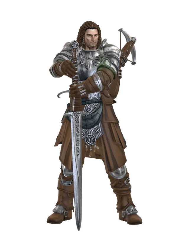 armored-warrior-final - Two model 3D, wygenerowany przez AI