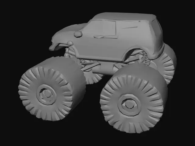 3D model for Neon Green Monster Truck