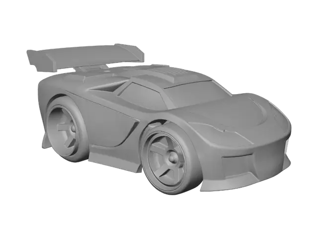 3D model for Yellow Thunder Racer