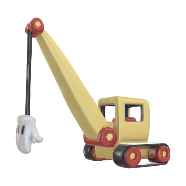 3D model for Yellow Toy Crane
