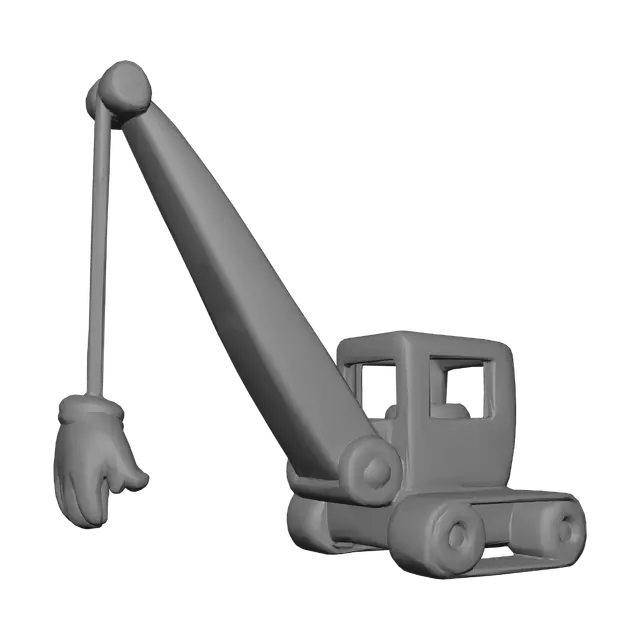 3D model for Yellow Toy Crane