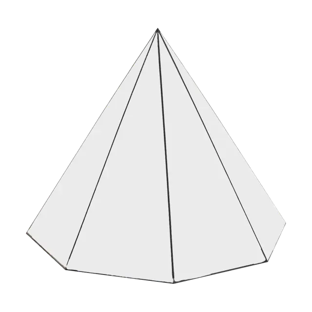 3D model for Pentagonal Pyramid