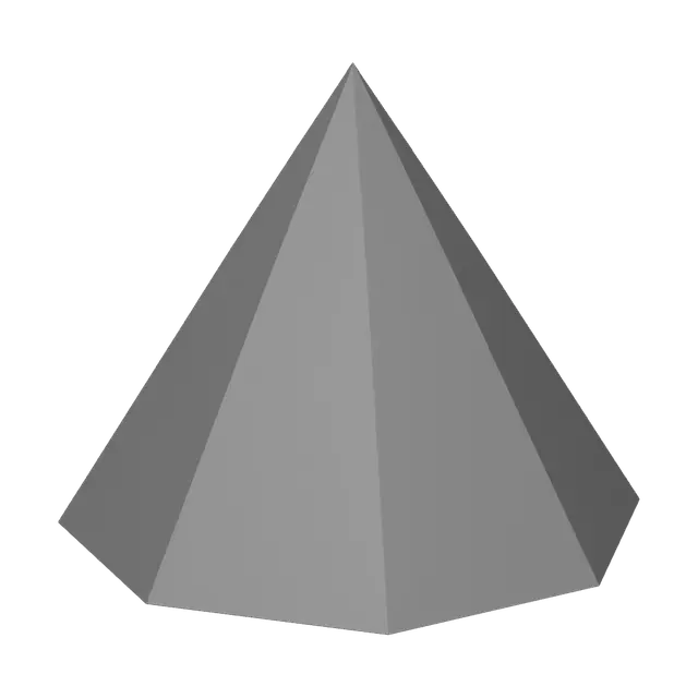 3D model for Pentagonal Pyramid