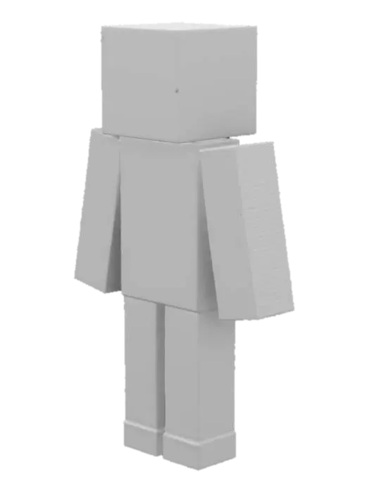 3D model for MineCraft, Stained Glass, Ultra Realistic, Full Body