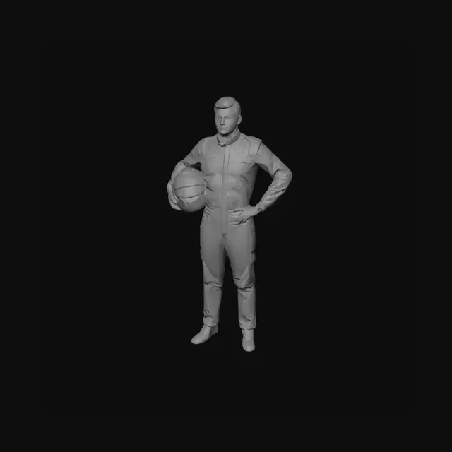 3D model for Red Bull Driver Portrait