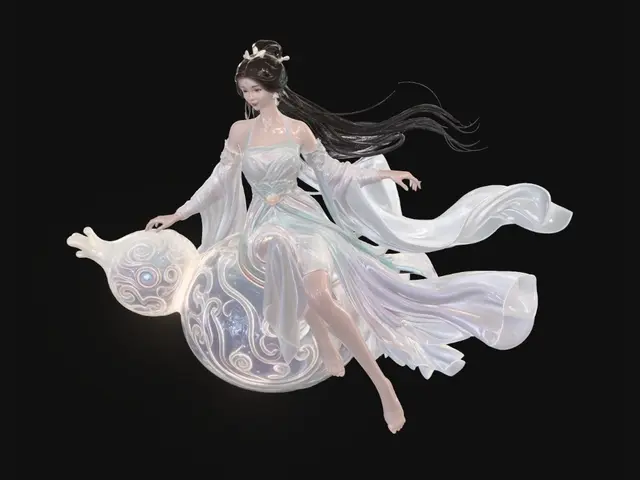 3D model for Celestial Maiden on the Luminous Orb