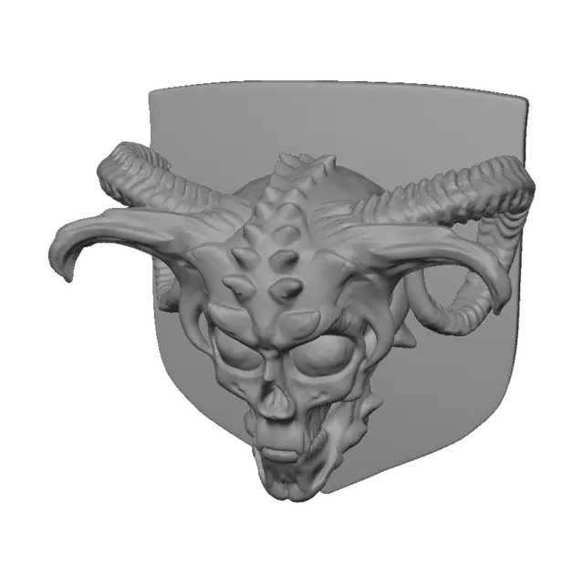 3D model for Amethyst Ram Crest