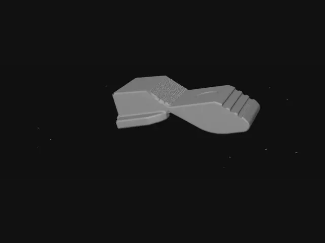 3D model for Black grooved wedge