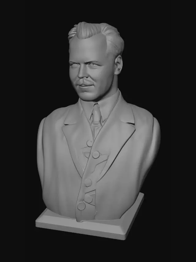 3D model for Portrait of a 1930s Gentleman