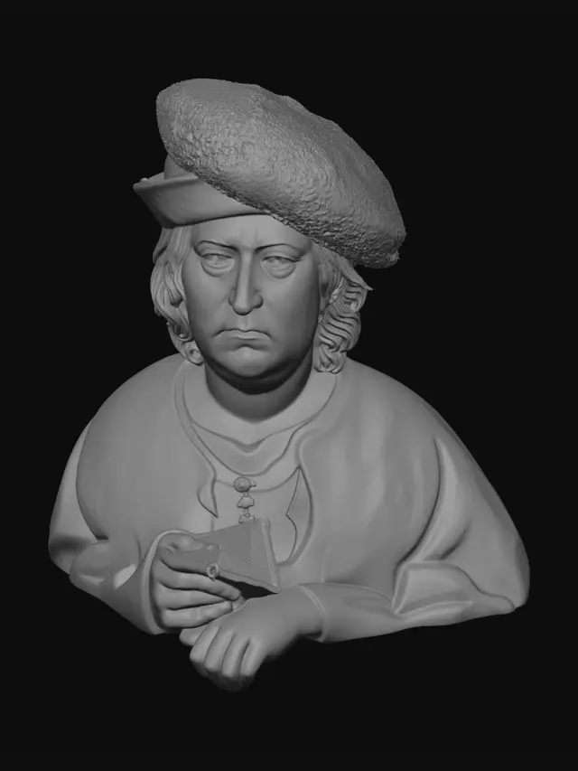 3D model for Portrait of a Man with a Red Hat