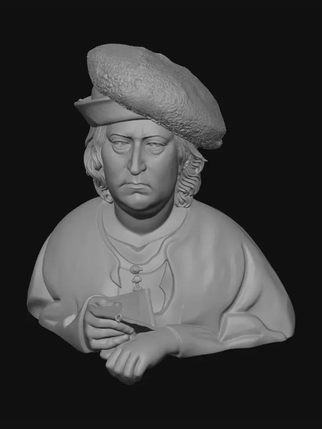 3D model for Portrait of a Man with a Red Hat