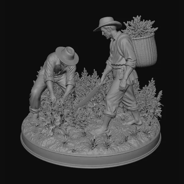 3D model for Lavender Harvesters