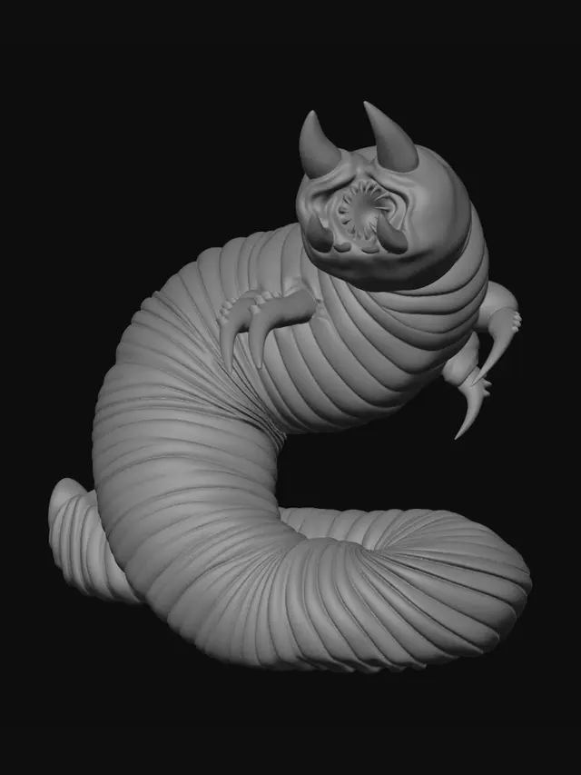 3D model for Spiral Wyrm
