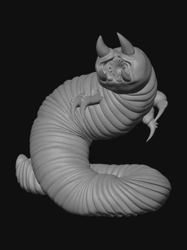 3D model for Spiral Wyrm