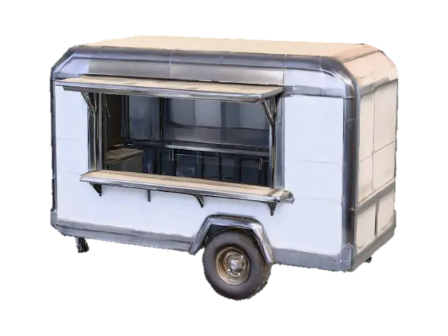 Food Trailer - Restaurant 3D model, vytvořený pomocí AI