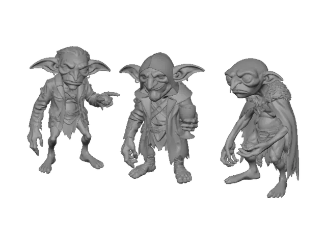 3D model for Three Goblins at the Campfire