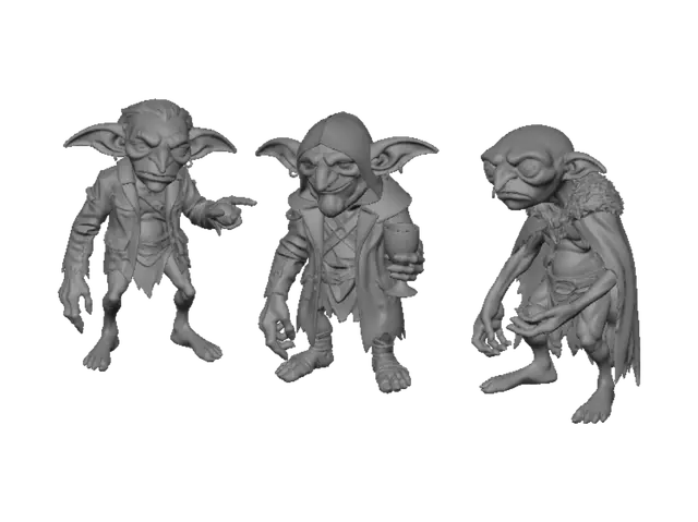 3D model for Three Goblins at the Campfire