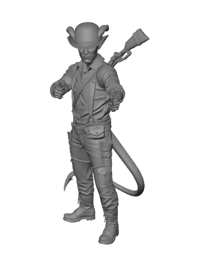 3D model for Violet Gunslinger