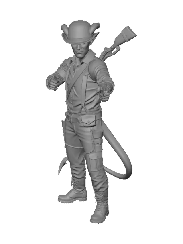 3D model for Violet Gunslinger