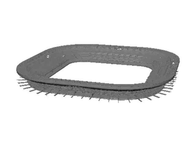 3D model for A soccer stadium
