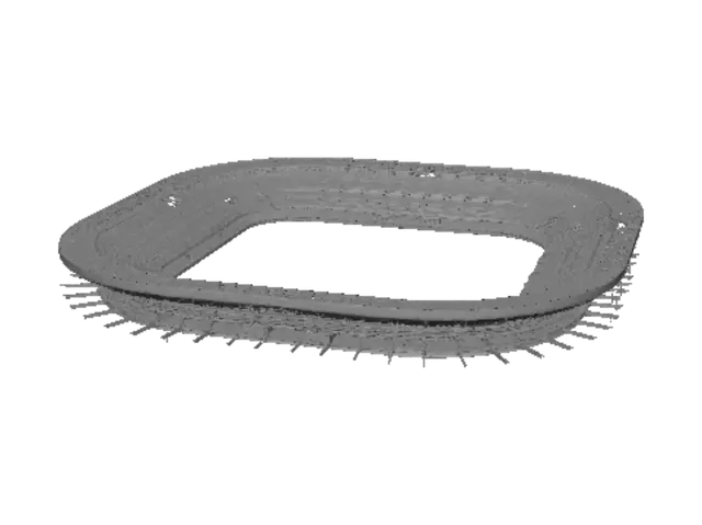 3D model for A soccer stadium