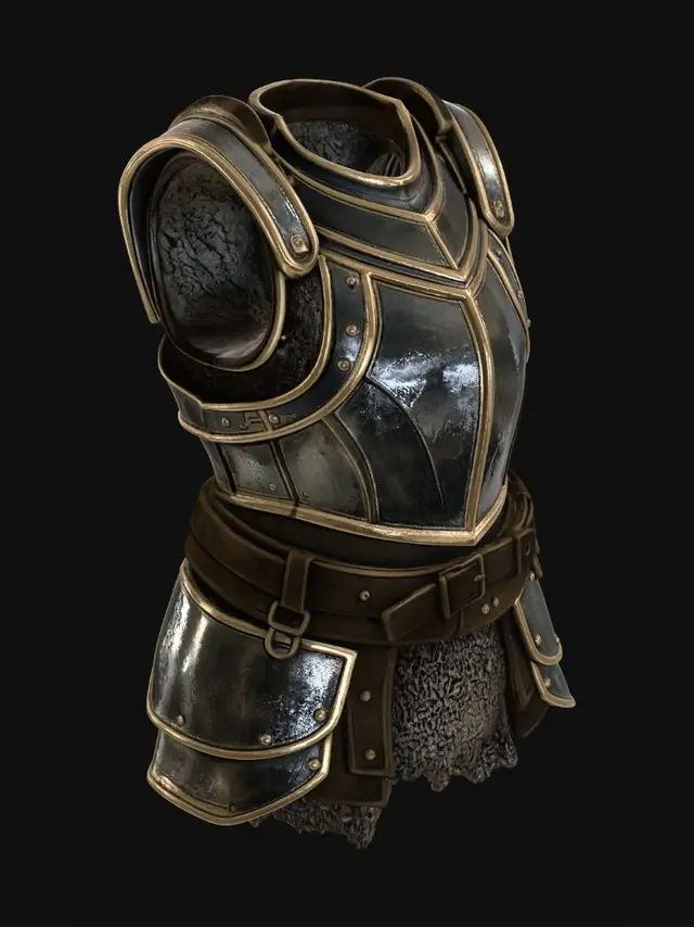 3D model for Gilded Steel Breastplate