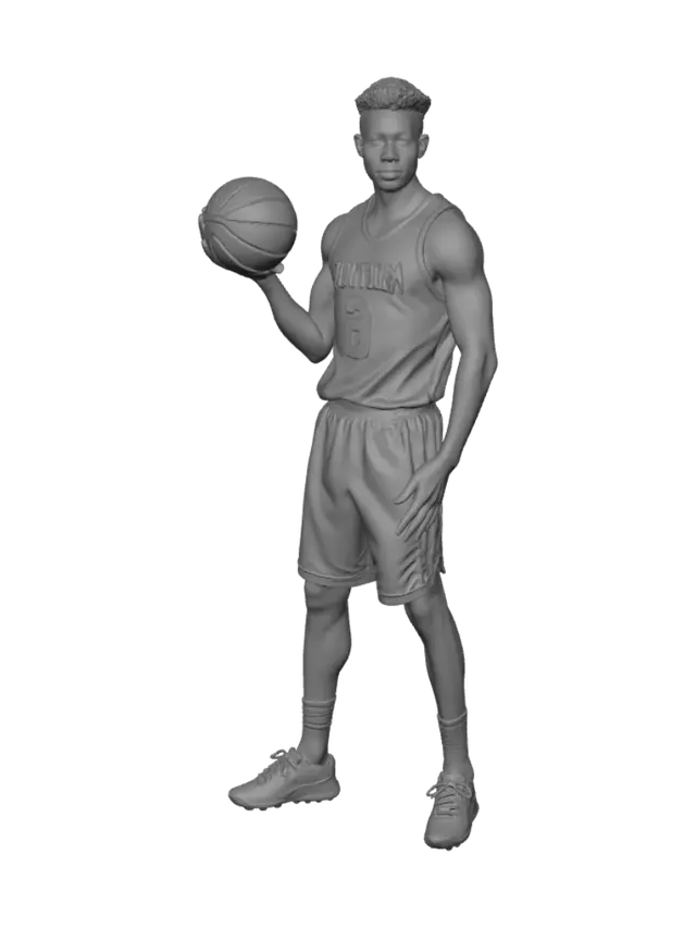 3D model for Tall Athletic Basketball playing Male NPC