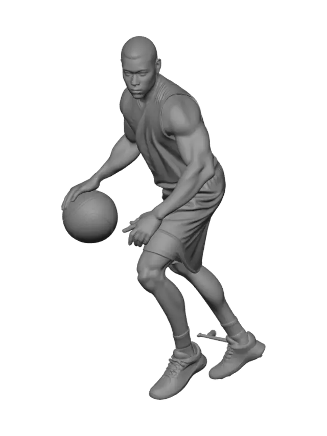 3D model for Strong athletic basketball playing NPC