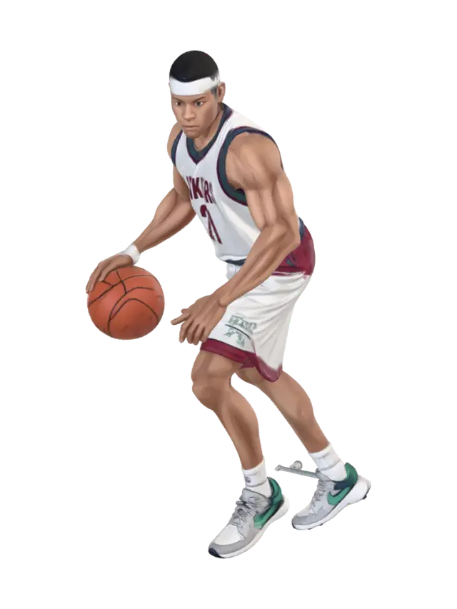 3D model for Strong athletic basketball playing NPC