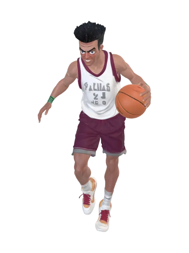 3D model for Skinny Basketball Playing NPC