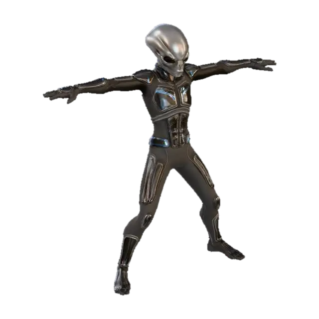 Galactic Guardian - Intergalactic 3D model, vytvořený pomocí AI