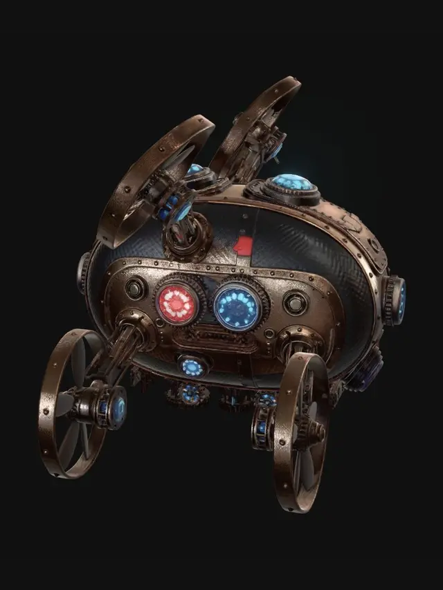 3D model for Brass Orb of Gears