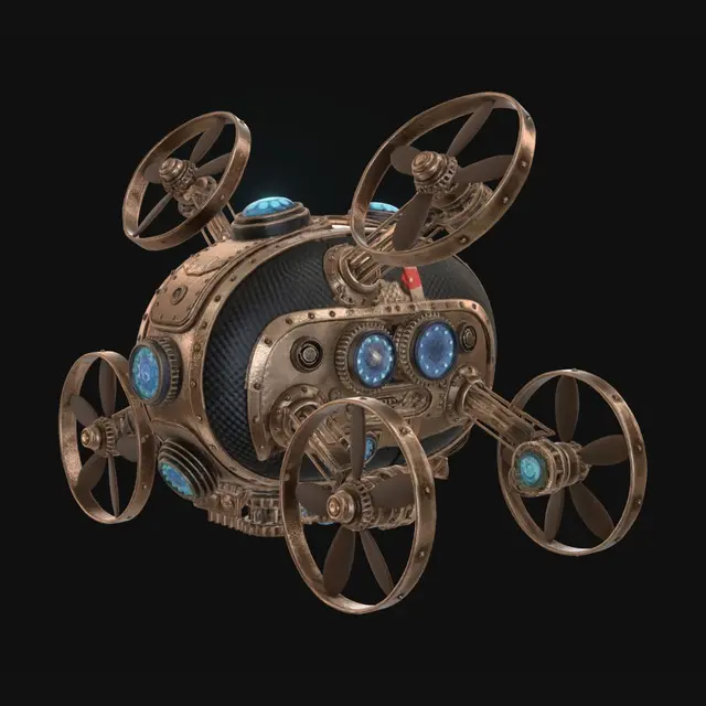3D model for Brass Orb of Gears