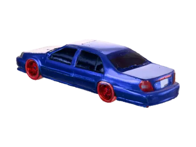 Joanna first Blue Honda Civic - Built-3D-modell, genererad av AI