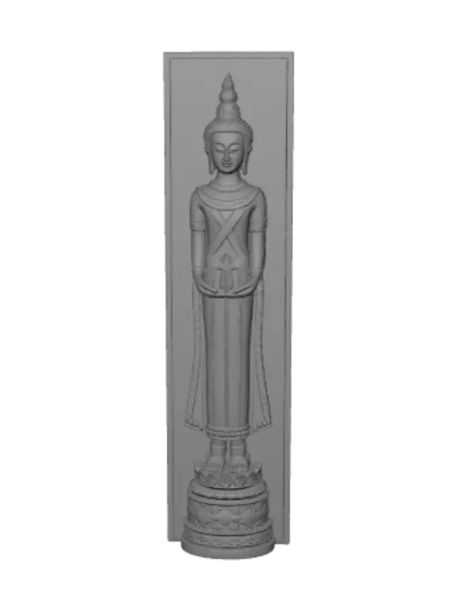 3D model for White Standing Buddha