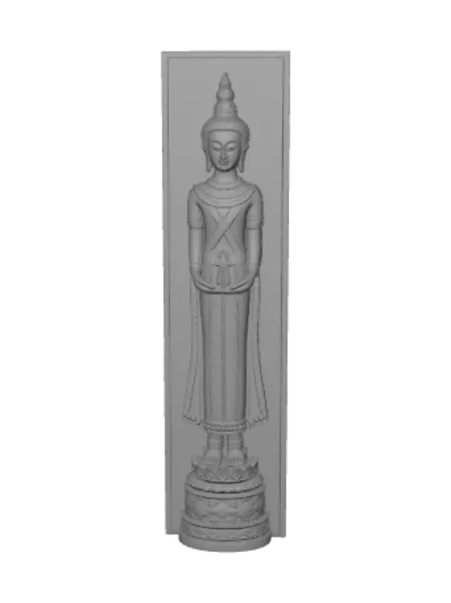 3D model for White Standing Buddha