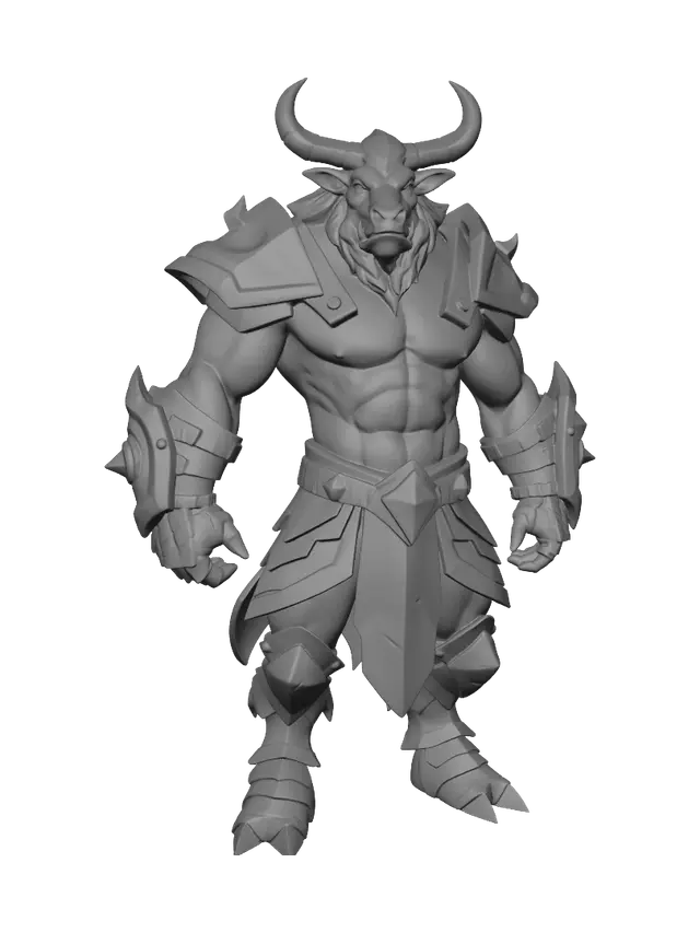 3D model for Minotaur Warrior