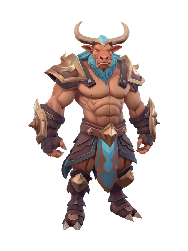 3D model for Minotaur Warrior