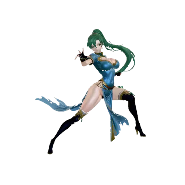 Azure Tempest - Fight 3D model, vytvořený pomocí AI