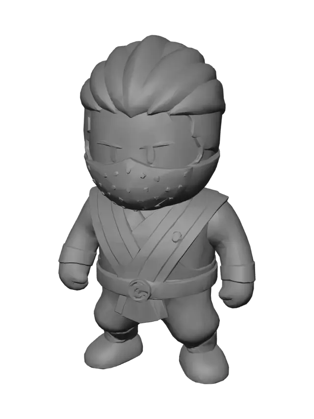 3D model for Blue Striped Ninja