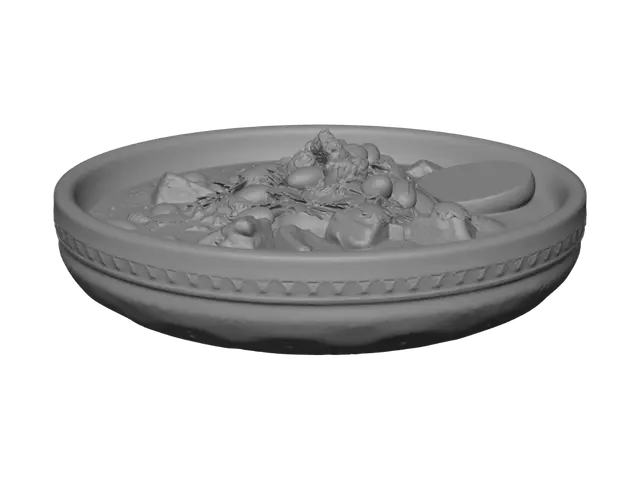 3D model for Generate a ghorme sabzi dish