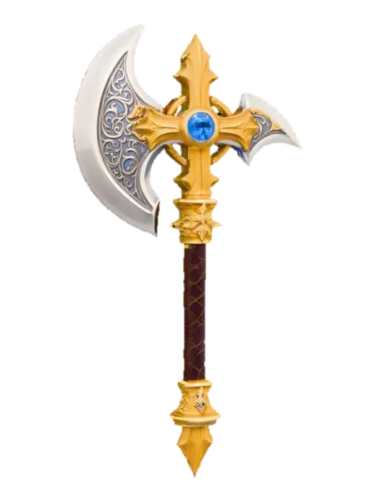 Divine Battle Axe - Battleaxe 3D model, vytvořený pomocí AI